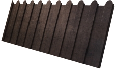 Профнастил С8A в02 фигурный Grand Line 0,45 Принт Элит двухсторонний с пленкой Античный дуб