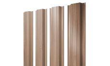 Штакетник Прямоугольный с прямым резом Grand Line 0,45 Print Elite Honey Wood TwinColor