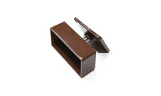 Соединитель перила с переходом CM Railing 90х45мм цвет черный алюминий