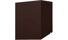 Кожух скатный д400/ш400/в1-1070/в2-760 0,5 Satin с пленкой RAL 8017 шоколад