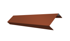 Ламель обратная 50 забора жалюзи Texas 0,5 PurLite Matt RAL 8004 терракота