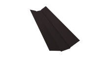 Планка ендовы верхней 95х80х95 Grand Line 0,5 PurPro Matt 275 RAL 9005 черный (2м)