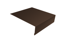 Планка лобовая/околооконная простая 190х50 0,45 Drap-double TX RAL 8017 шоколад (2м)