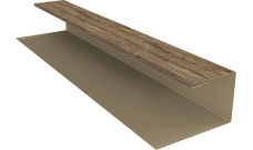 Планка П-образная Экобрус Grand Line 0,45 Принт Элит Северное дерево TwinColor (2м)