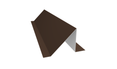 Планка снегозадержания малая 0,45 PE с пленкой NL 805 серо-коричневый гефест (3м)