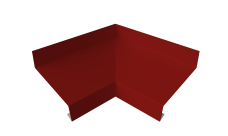 Угол отлива внутренний 50 0,45 PE с пленкой RAL 3011 коричнево-красный