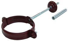 Хомут трубы GL PU 90 мм RAL 3005 красное вино