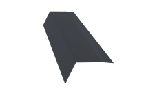 Планка карнизная 100х65 0,45 Drap TwinColor RAL 7024 мокрый асфальт (2м)