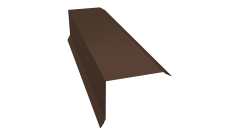 Планка торцевая 80х100 Grand Line 0,45 Drap ТХ RAL 8017 шоколад (3м)