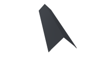 Угол внешний 110х110 Grand Line 0,45 PE lite с пленкой RAL 7024 мокрый асфальт (3м)