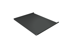 Фальц двойной стоячий Grand Line 0,5 PurPro матовый с пленкой на замках RAL 7016 антрацитово-серый