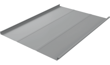 Фальц двойной стоячий Line Grand Line 0,45 Drap ТХ с пленкой на замках RAL 7004 сигнальный серый