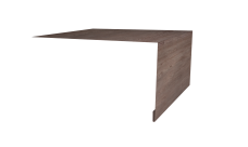 Планка околооконная простая 250х50 0,45 Print Elite White Wood TwinColor (2м)