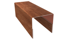 Планка П-образная заборная 20 Grand Line 0,45 Принт Премиум Рябина Фреш TwinColor (2м)