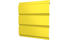 Софит металлический Классик v01 Grand Line без перфорации 0,45 PE с пленкой RAL 1018 цинково-желтый