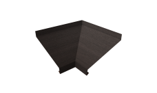 Угол отлива внутренний 250 Grand Line 0,45 Принт Элит с пленкой Кофейное дерево TwinColor