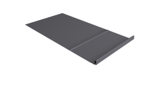 Элемент обхода Кликфальц Про Grand Line правый 0,45 Drap ТХ RAL 7004 сигнальный серый