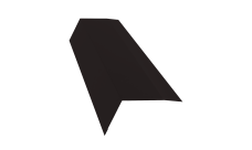 Планка карнизная 100х65 0,5 Satin Matt RAL 9005 черный (2м)