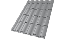 Профиль волновой "Кредо" ("Kredo") 0,5 PE RAL 7004 сигнальный серый