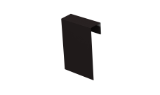 Соединительный профиль фибросайдинга 0,5 Satin Matt RAL 9005 черный (2м)